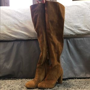 Suede Over the knee boots